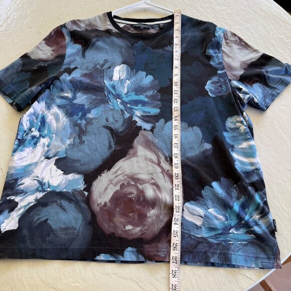 Ted Baker London Aristo Regular Fit Floral Print T Shirt Size 5 / US XL - Picture 8 of 10